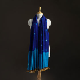Kutch Handwoven Merino Wool Bandhani Tie-Dye Shawl 23