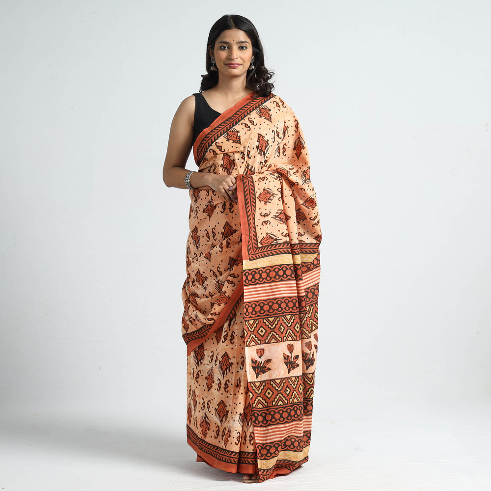 Bagru Saree