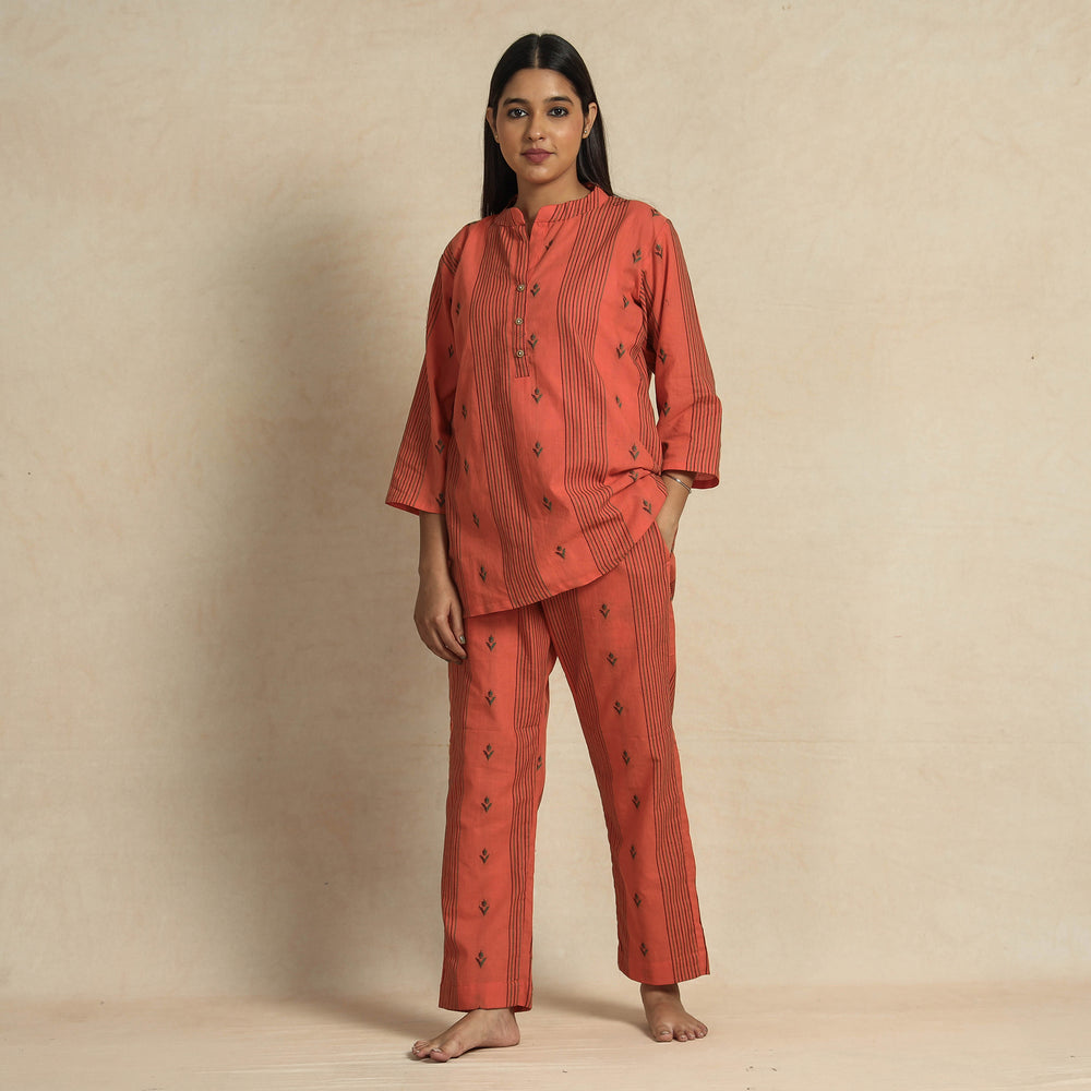 jacquard night suit