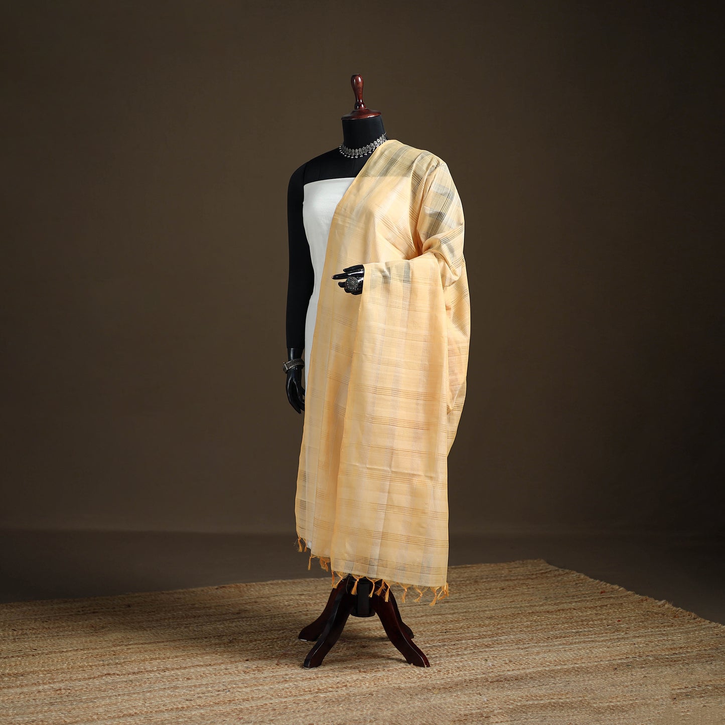 Pure Handloom Cotton Mangalagiri Dupatta 63