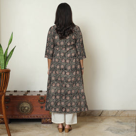 Buy Kalamkari Hand Block Printed Cotton Kurta For Women