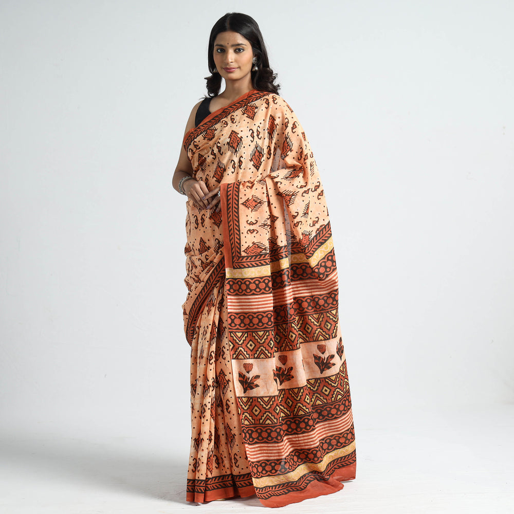 Bagru Saree