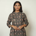 Buy Kalamkari Hand Block Printed Cotton Kurta For Women