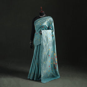 Hand Embroidered Silk Saree 24