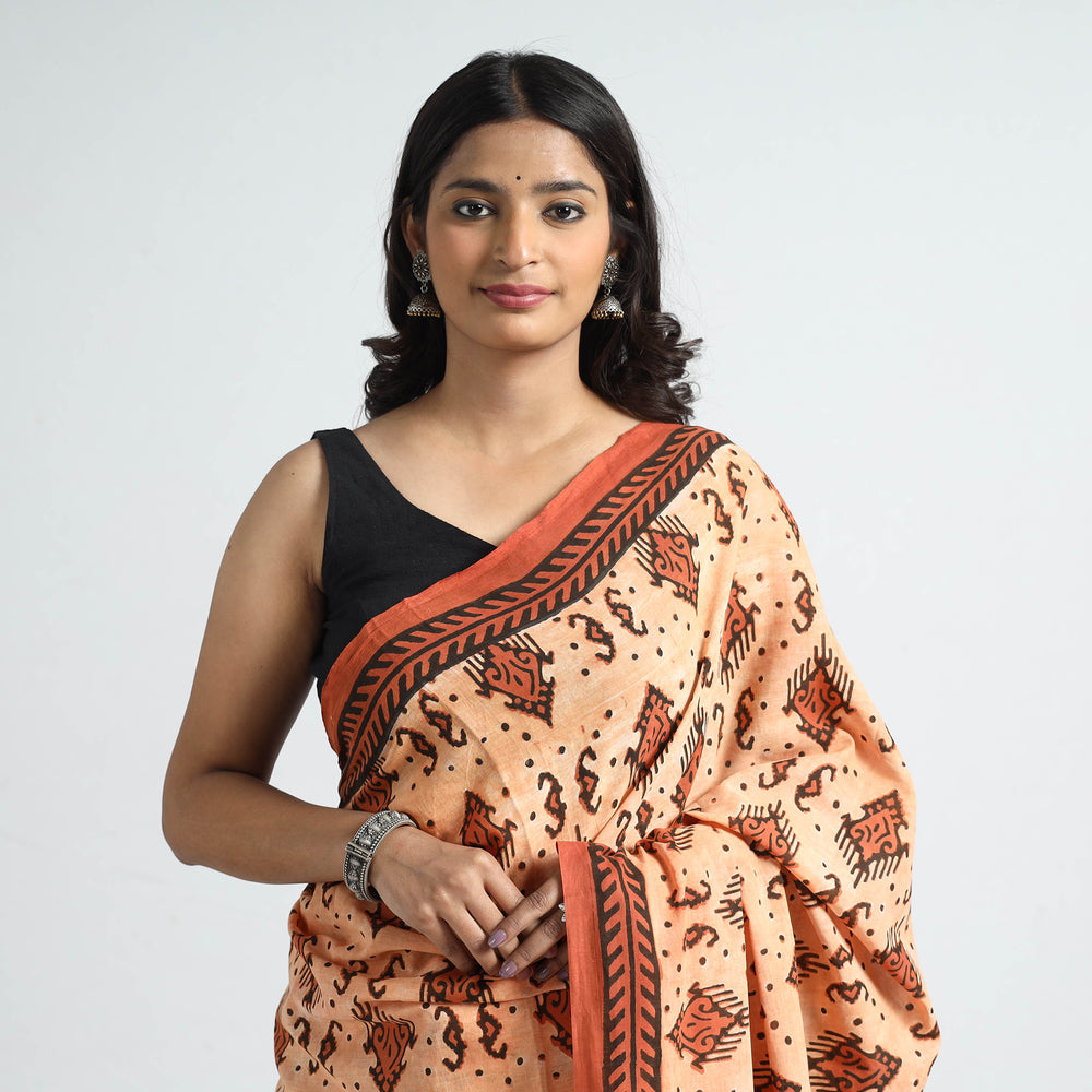 Bagru Saree