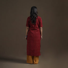 Pochampally Ikat Cotton Straight Kurta for Women 13