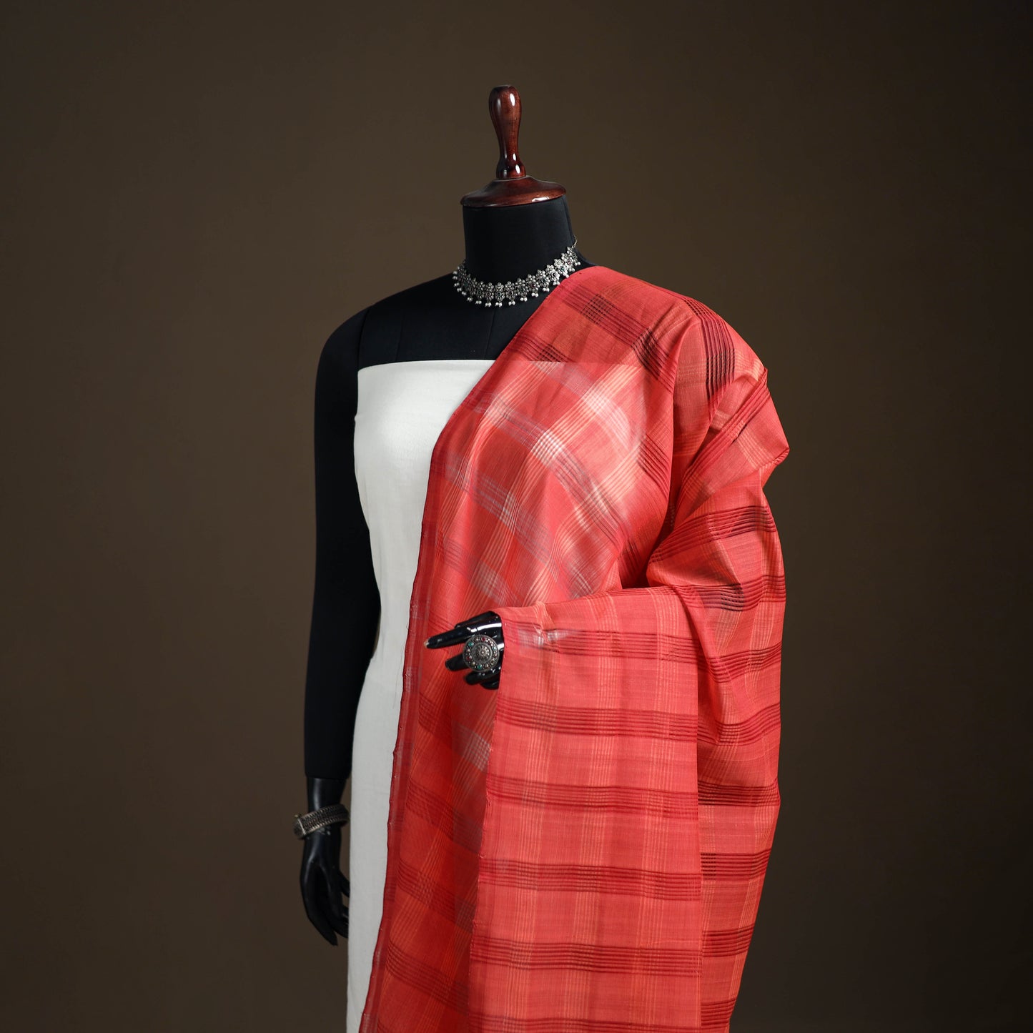Pure Handloom Cotton Mangalagiri Dupatta 64