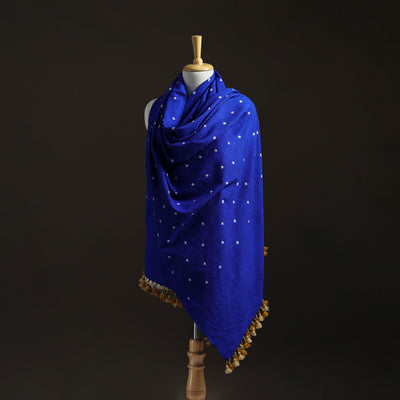 Kutch Handwoven Merino Wool Bandhani Tie-Dye Shawl 24