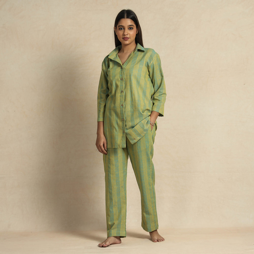 jacquard night suit