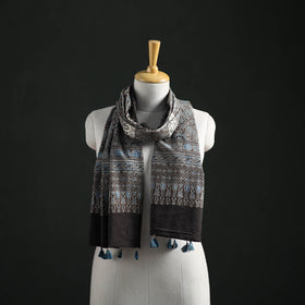 Pure Cotton Ajrakh Hand Block Print Natural Dyed Stole 09