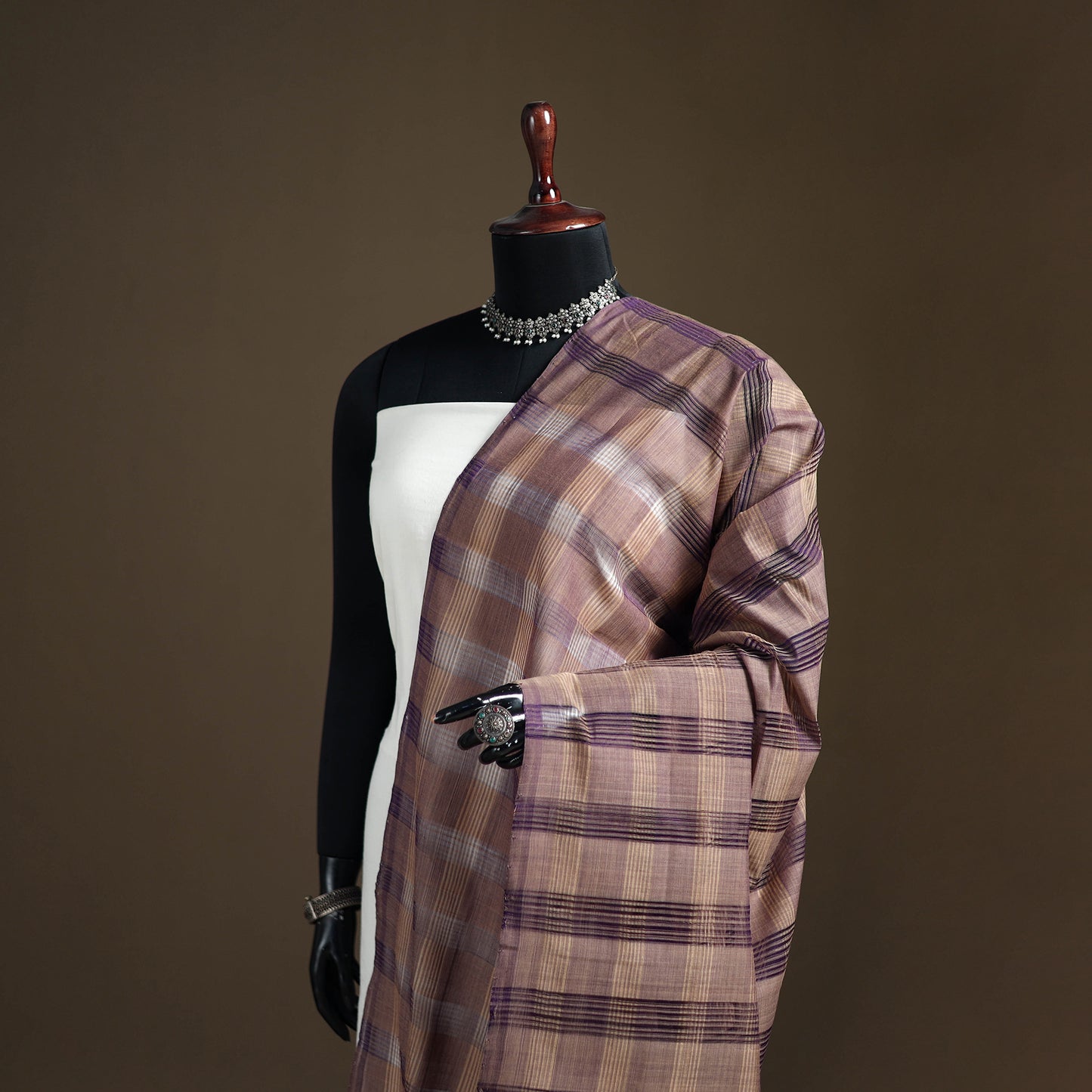 Pure Handloom Cotton Mangalagiri Dupatta 65