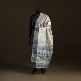 Sanganeri Hand Block Print Chanderi Silk Dupatta 54