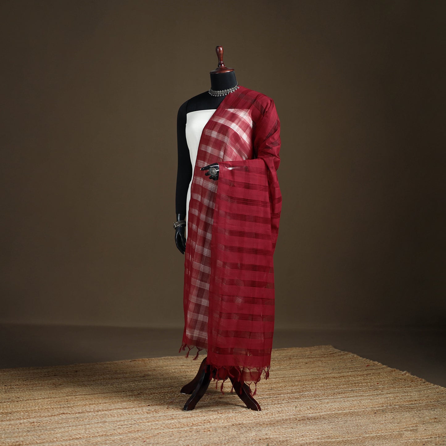 Pure Handloom Cotton Mangalagiri Dupatta 66