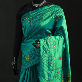 Hand Embroidered Silk Saree 26