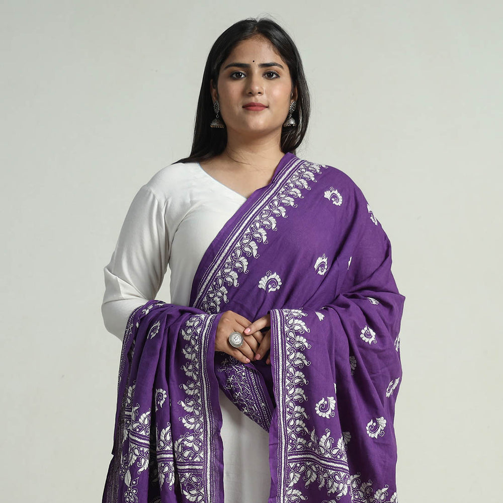 Kantha Embroidery Dupatta