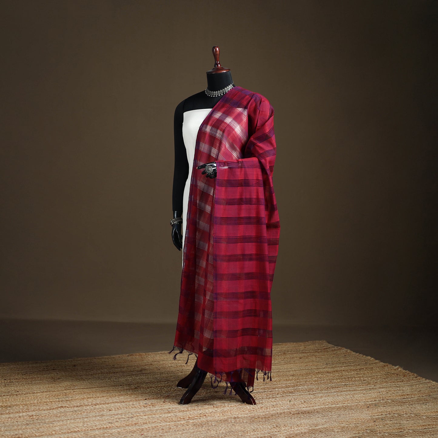 Pure Handloom Cotton Mangalagiri Dupatta 67