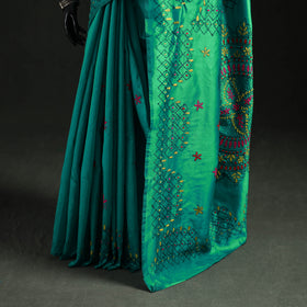 Hand Embroidered Silk Saree 26