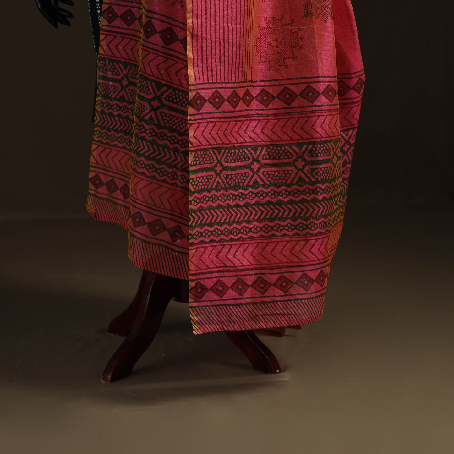 Sanganeri Hand Block Print Chanderi Silk Dupatta 55