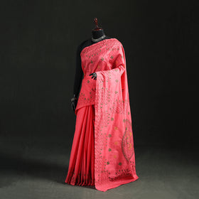 Hand Embroidered Silk Saree 27