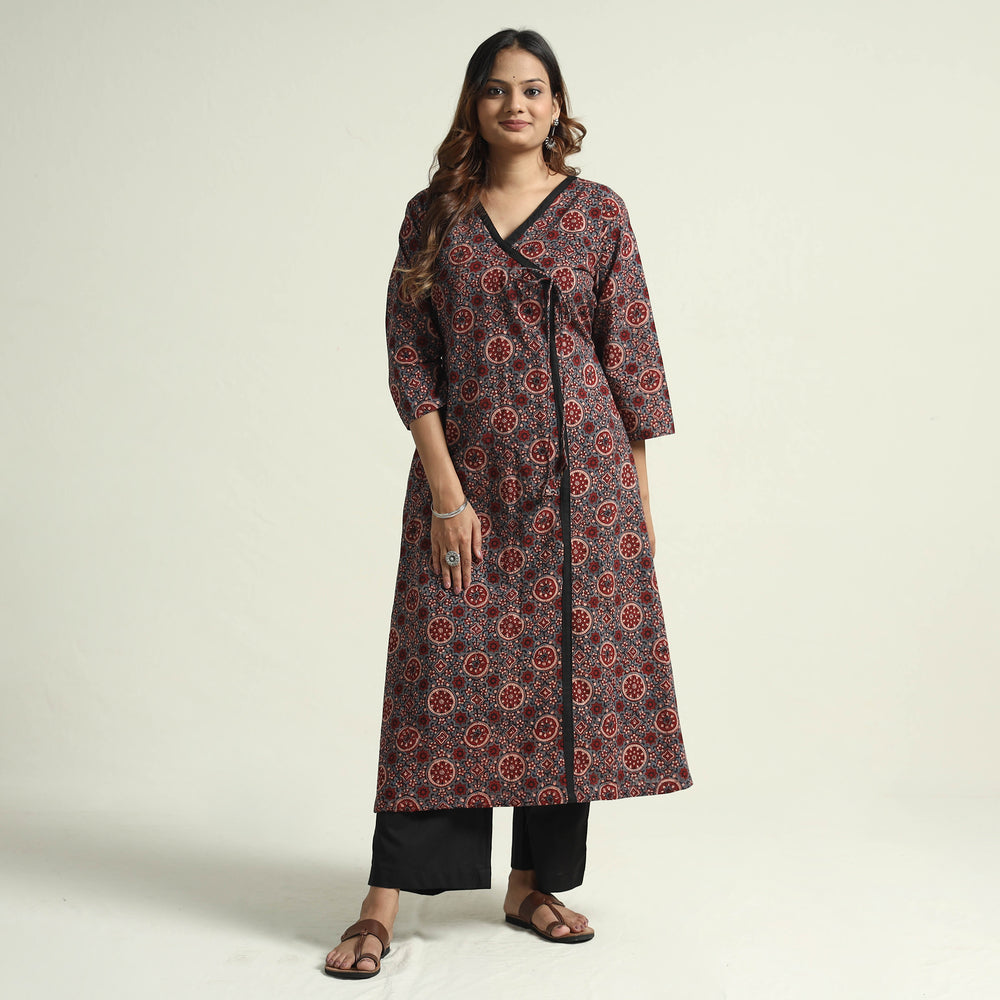 ajrakh kurta with palazzo set 