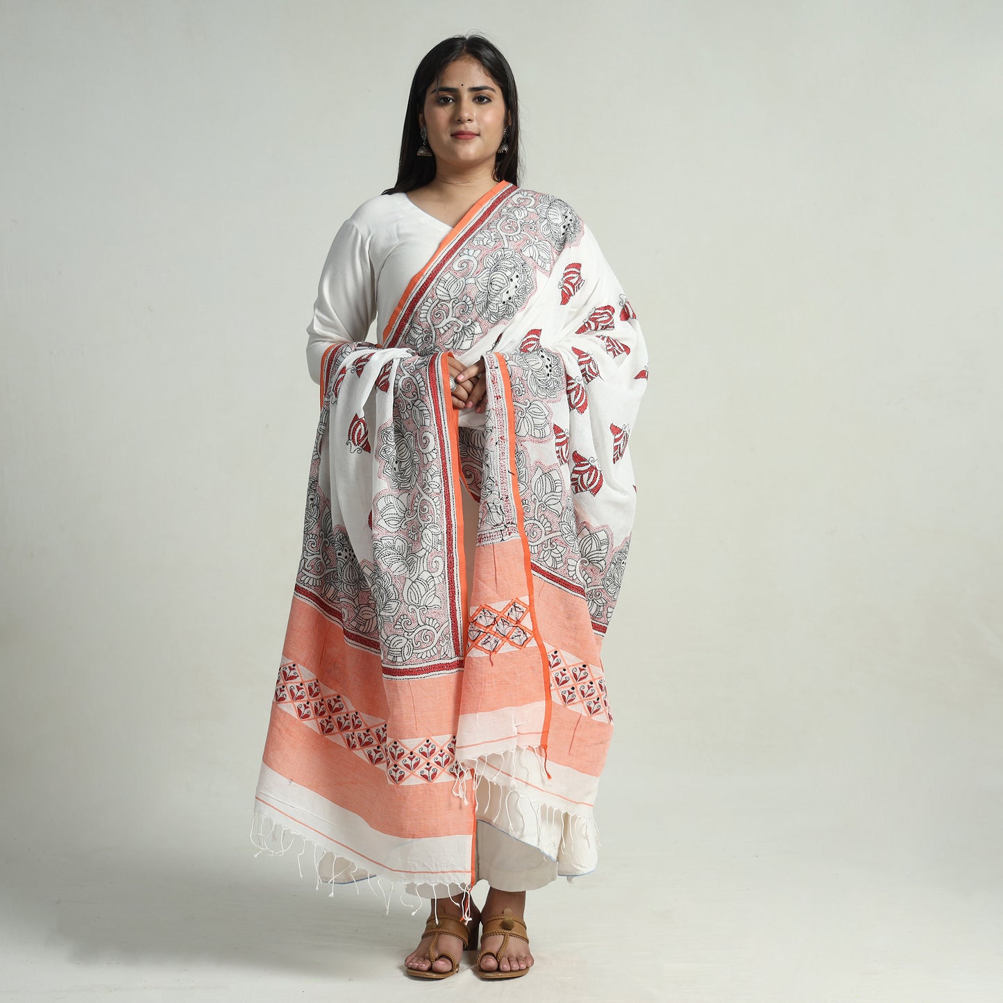 Kantha Embroidery Dupatta