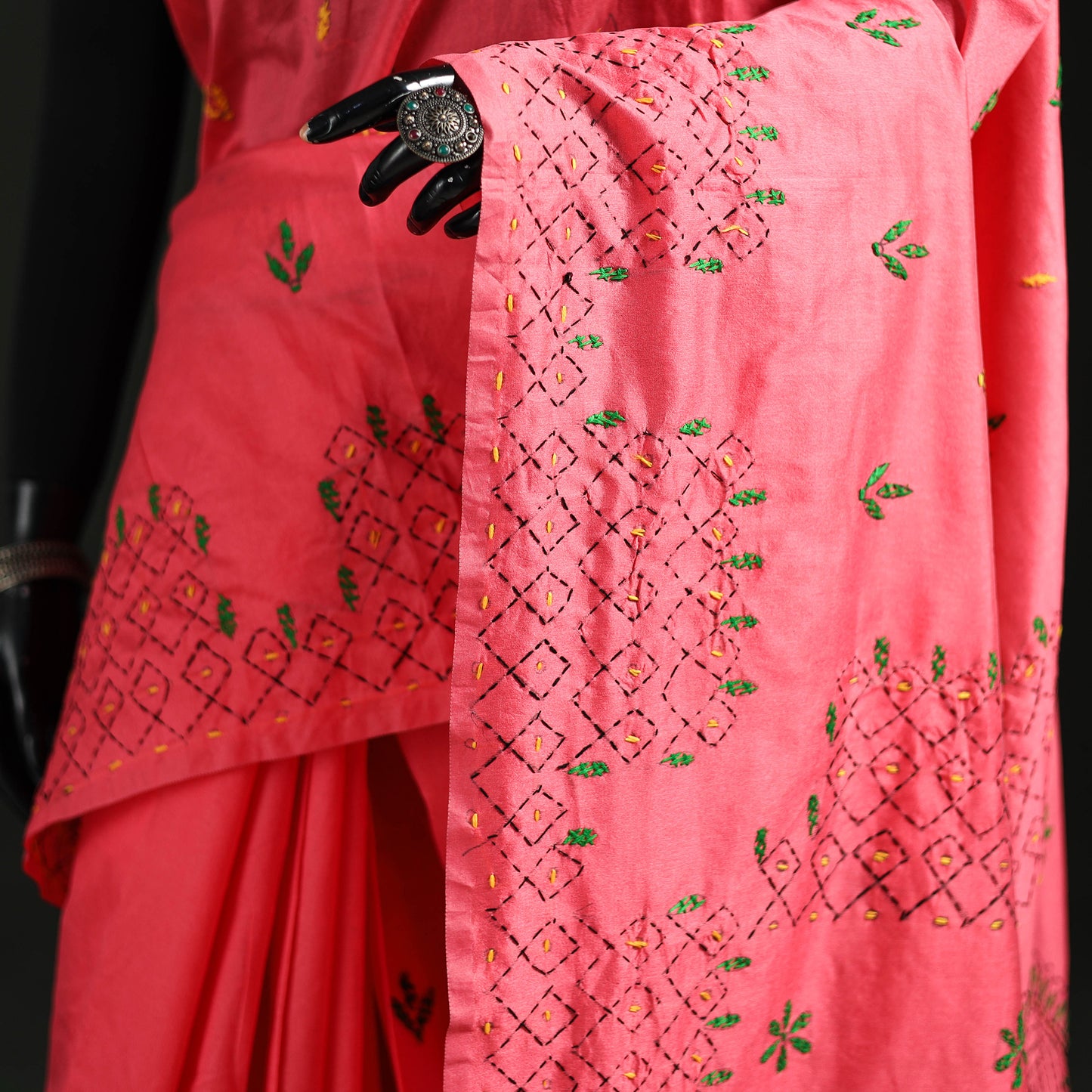 Hand Embroidered Silk Saree 27