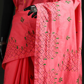 Hand Embroidered Silk Saree 27