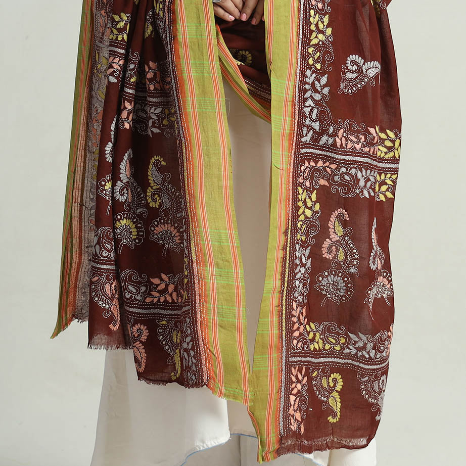 Kantha Embroidery Dupatta