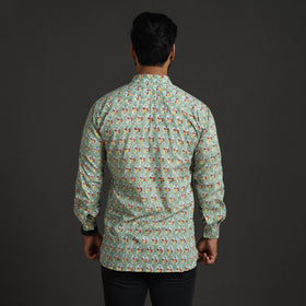 Buy Sanganeri Block Printed Cotton Men Shirt 09 l iTokri.com