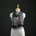 Modal Silk Ajrakh Hand Block Print Natural Dyed Stole 20