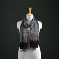 Modal Silk Ajrakh Hand Block Print Natural Dyed Stole 21