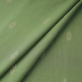 Green Prewashed Cotton Jacquard Fabric