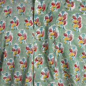 Buy Sanganeri Block Printed Cotton Men Shirt 09 l iTokri.com