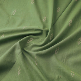 Green Prewashed Cotton Jacquard Fabric