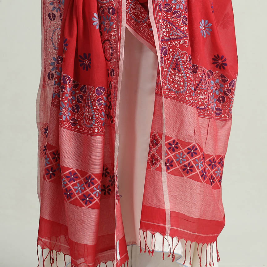 Kantha Embroidery Dupatta