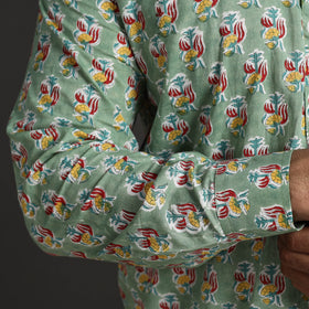 Buy Sanganeri Block Printed Cotton Men Shirt 09 l iTokri.com