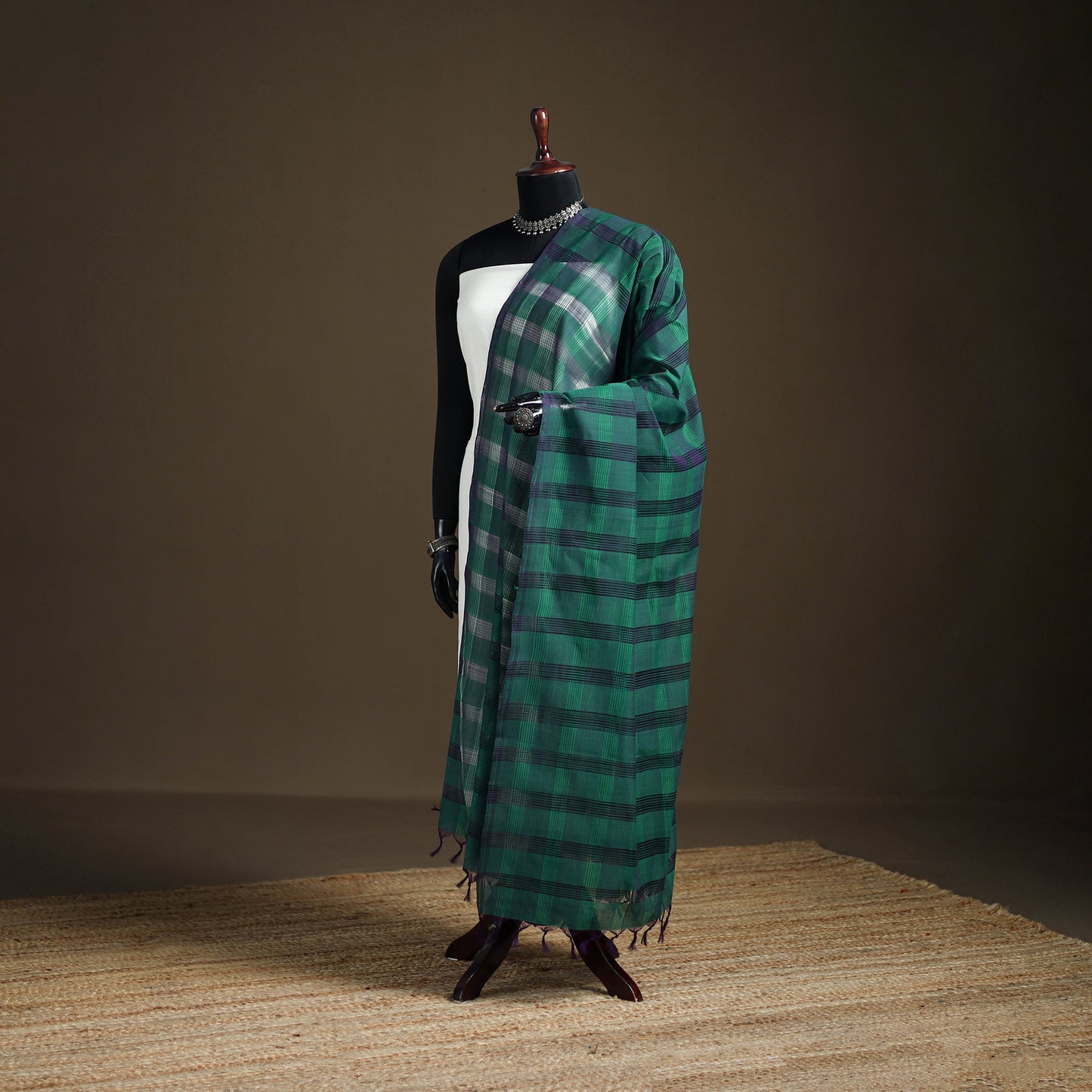 Pure Handloom Cotton Mangalagiri Dupatta 69