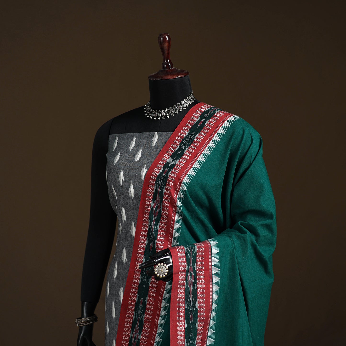 Sambalpuri Ikat Cotton Dupatta from Odisha 21