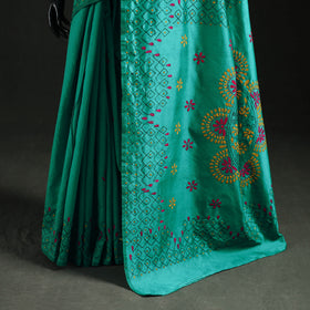 Hand Embroidered Silk Saree 28
