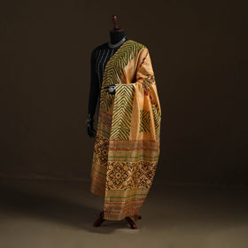 Sanganeri Hand Block Print Chanderi Silk Dupatta 58