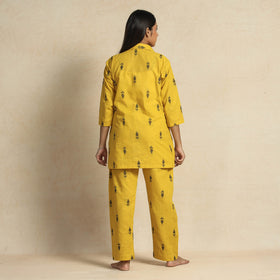Buy Jacquard Cotton Top & Pyjama Night Suit Set Online at iTokri.com