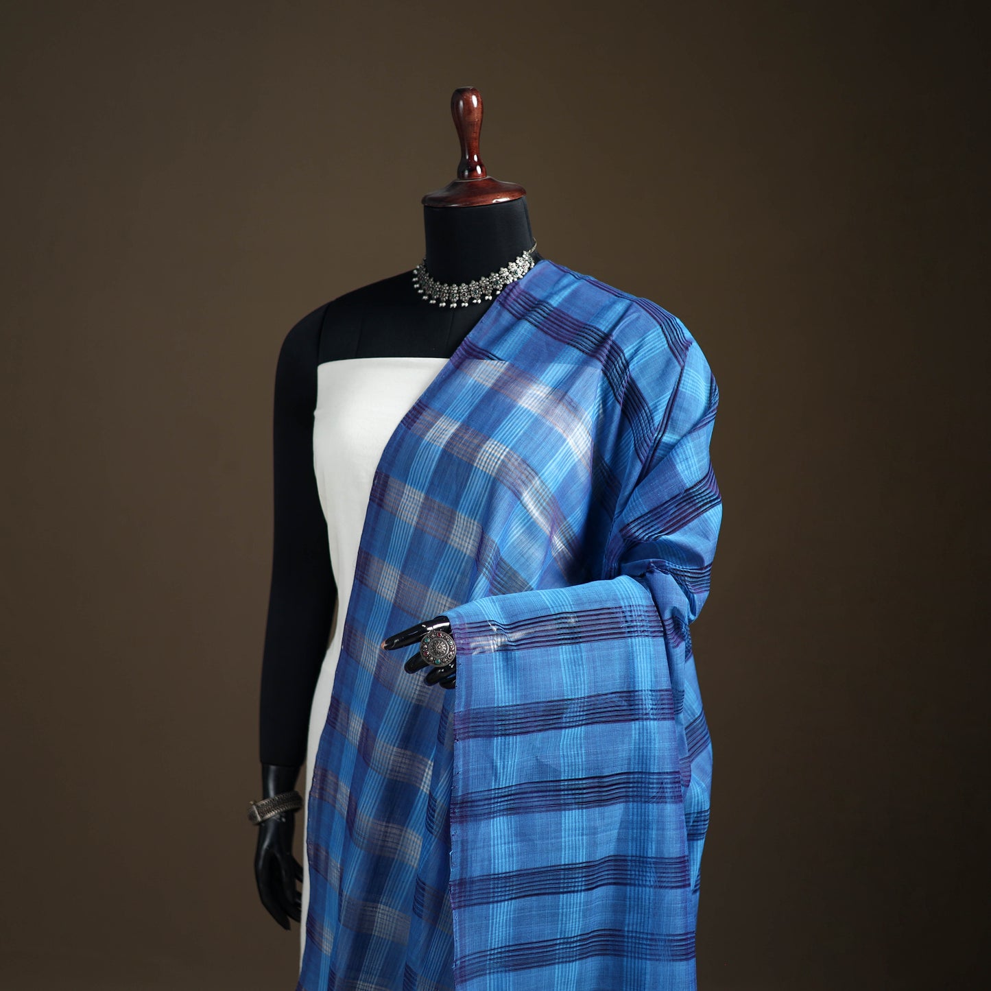 Pure Handloom Cotton Mangalagiri Dupatta 70