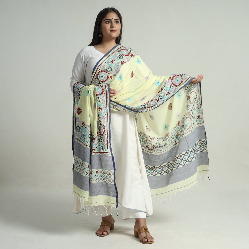 Kantha Embroidery Dupatta