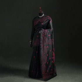 Hand Embroidered Silk Saree 29