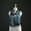 Modal Silk Ajrakh Hand Block Print Natural Dyed Stole 27