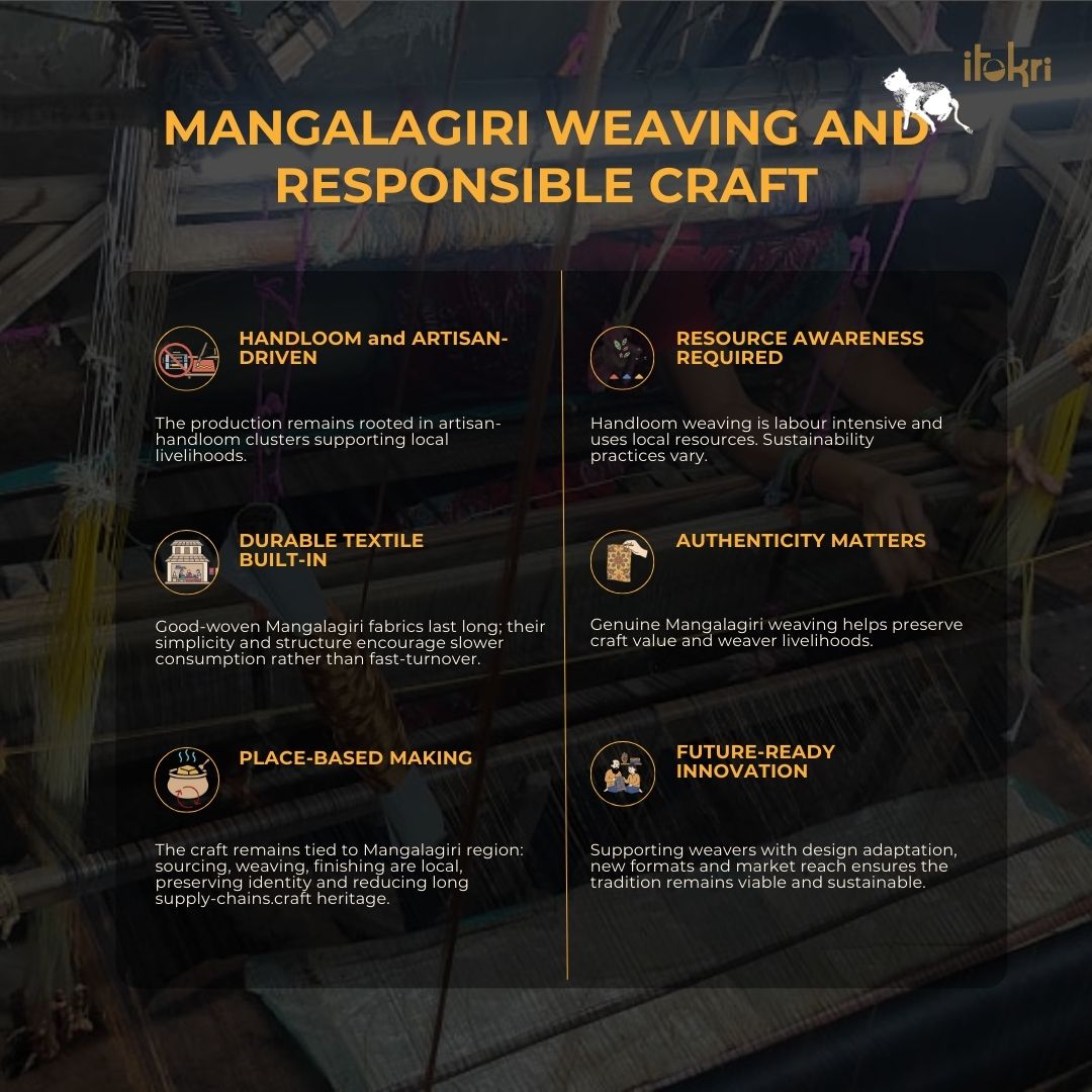 Pure Handloom Cotton Nizam Zari Border Mangalagiri Dupatta 18