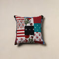 Handcrafted Patchwork Cushion Cover (16 x 16 in) 11