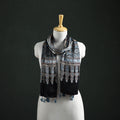 Modal Silk Ajrakh Hand Block Print Natural Dyed Stole 29