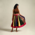 Multicolor - Bandhani Tie-Dye Patchwork Cotton Short Skirt 51