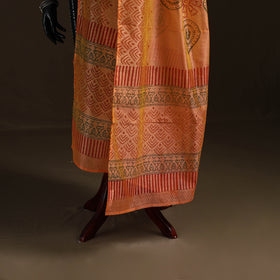 Sanganeri Hand Block Print Chanderi Silk Dupatta 59